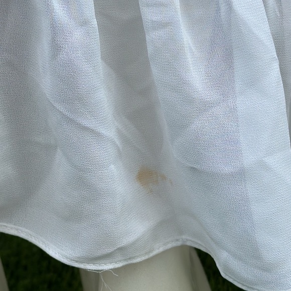 Guess White High Low Sundress with Cap Sleeves Size S - Picture 9 of 12